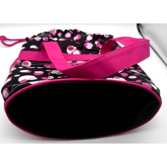 Girls Youth Hot Pink Dance Ballet Tote Bag Multicolored Dance Print New - Picture 6 of 6